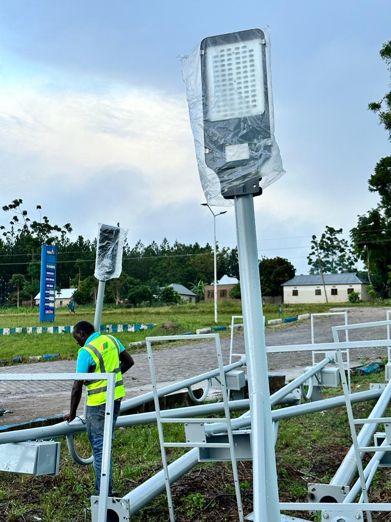 8M 50W Solar Street Light in Tanzania 2