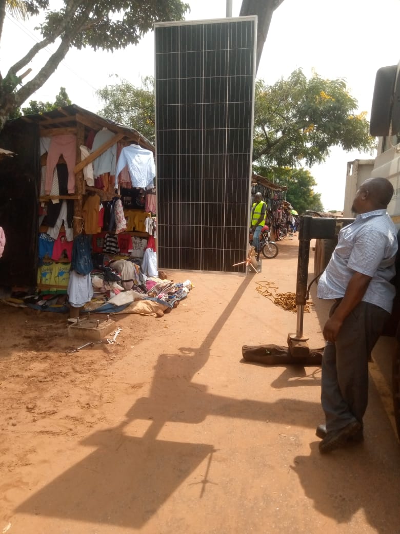 8M 50W Solar Street Light in Tanzania 6